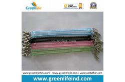China Hot Selling Transparent Slim Long Coiled Cable W/Metal Hooks supplier