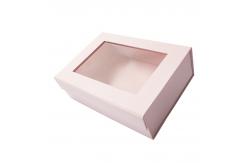 China Custom Luxury Gift Packaging Cardboard Box With Clear Window Artwork Printing Manufacturer supplier