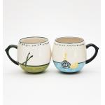 Household 14oz Mug Set Coffee Cup customized printing mug coffee cup ceramic mugs with handle for sale