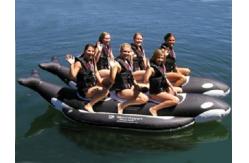 China High Quality Large Inflatable Whale Boat For Many Persons , Inflatable Water Games supplier