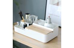 China Sustainable Rectangle Makeup Organiser Box Cosmetic Storage Box Organizer supplier