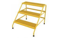 China Yellow 3 Step Aluminum Step Stool 500lbs Lightweight Aluminium 3 Step Ladder supplier