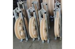 China Pilot Overhead Wire 508mm Single Nylon Wheel Rope Stringing Block supplier