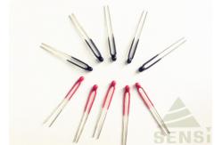 China Long Coating Thermistor Precision With Additional Epoxy On The Leads supplier