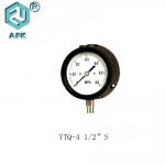 YTQ-4 1/2 S Gas Line Pressure Test Gauge , IP65 Natural Gas Manometer Gauge for sale