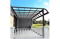China Self Cleaning Polycarbonate Awning with UV Protection and Aluminum Alloy Frame supplier