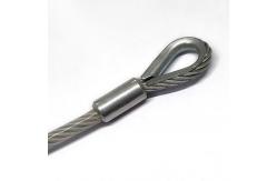 China Outdoor Use Stainless Steel Coated PVC Tether Lanyard Kit With Hook End supplier