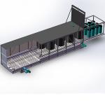 Double Heating Container Loading Cart Structure 17 Kw Drum Melter