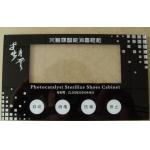 Black Waterproof Membrane Switch Heat Resisting Flexible Remote Control Panel for sale