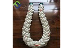 China 72mm*220m Polyester Rope 8 Strand Braided Marine Rope For Ship Vessels supplier