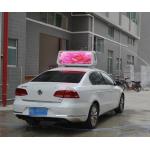 P6.67 outdoor taxi roof led display Brightness 1800mcd 3G WIFI RGB die cast auminum for sale