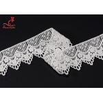 Exquisite 4.8cm Wide Cotton Lace Trim For Home Textiles