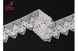 China Exquisite 4.8cm Wide Cotton Lace Trim For Home Textiles supplier