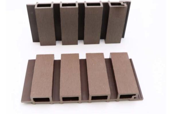 Plastic Composite Garden Exterior WPC Wall Panel Waterproof WPC Fluted Wall Panel
