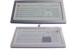 China USB Industrial Membrane Desktop Keyboard  , Compact Keyboard With Touchpad supplier