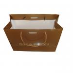 Custom Cheap Brown Paper Shopping Bags With Artwork Printing Wholesale for sale
