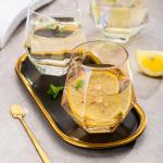 Stemless Wine Glass Crystal Diamond Shape Wine Glass Cups Transparent for sale