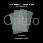 Pp Gloss Standard American Clear Card Sleeves 59x91mm Non Glare OEM for sale