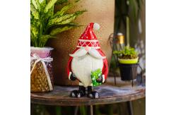 China Santa Claus Custom Metal Christmas Decoration Ornaments Rustproof supplier