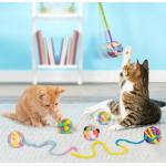 Interactive Cat Toy Balls With Bell And Cat Fuzzy Chew Balls