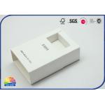 Matte White Folding Carton Box Sleeve Drawer Packaging For Solid Perfume