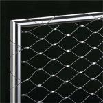 304 Stainless Steel Cable Mesh Inter Woven Mesh Diamond Wire Rope Mesh For Patio for sale