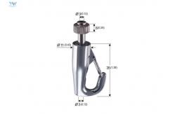 China Safety Self - Gripping Hook Zinc Alloy Adjustable Cable Gripper Hanger supplier