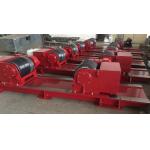 Red Bolt Adjustable Pipe Stands , Heavy Duty Welding Roller Beds With PU Wheel for sale