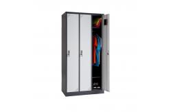 China Practical 3 Doors Metal Lockers Clothes And Hats Storage Cabinet supplier