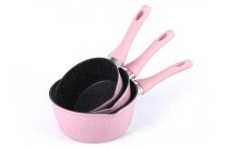 China Customized Logo Induction Bottom CIQ 16cm Aluminum Milk Pan supplier
