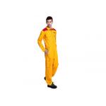 Orange Automotive Industrial Work Uniforms With Velcro Removable Wristband for sale