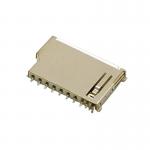 Short Body 9Pin SD Memory Card Connector Push Push Type Copper Shell for sale