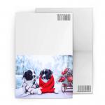 Merry Christmas Custom Lenticular Printing Greeting Card With Santa Claus 3D Effect