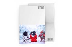 China Merry Christmas Custom Lenticular Printing Greeting Card With Santa Claus 3D Effect supplier