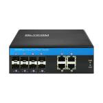 1G/2.5G Industrial Managed Ethernet Switch 8 SFP Fiber 4 Gigabit Ethernet Smart Managed for sale
