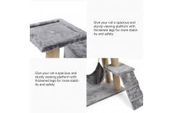 China Multilayer Cat Climbing Tower SISAL MDF Cat Scratching Poles Trees supplier