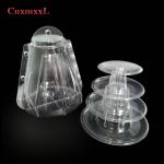 New Style Small Plastic 4 Layers Macaron Tower 47pcs Wholesales for sale