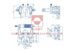 China Double Pulling Elevator Lift Progressive Safety Gear Device Gear supplier