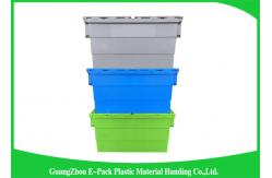 China 60 Litre Plastic Attached Lid Containers / Lidded Plastic Storage Box supplier