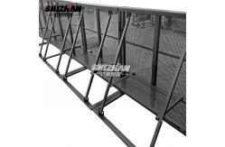 China 6061-T6 Black Concert Crowd Control Barrier With 2mm Mesh Thickness supplier