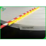 400mm Uncoating 60gsm 120gsm White Color Printable Straw Paper For Drinking Straws for sale