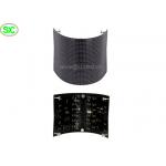 Soft 60Hz Full Color 10mm flexible led screen Panel with Meanwell , 1R1G1B for sale