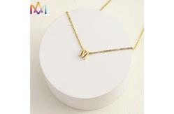 China No Allergic Initial Alphabet Womens Engraved Necklace supplier