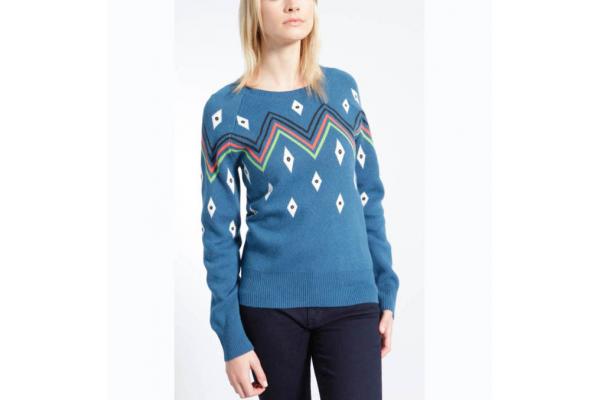 Women ' S Pullover Jacquard Knit Sweater For Hiking / Traveling Complex Material