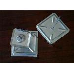 Square Metal Self Locking Washer With Beveled Edges 64x64mm For Insulation Pins