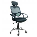 Durable Adjustable Home Office Computer Chair With Headrest / Mesh Back for sale