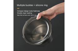 China Reusable Metal Freezer Containers Food Storage Custom With Lids Round supplier