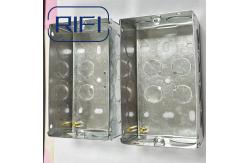 China 20mm 25mm 2 Gang Gi Box Electrical Junction Switch Box Outlet Socket Box supplier