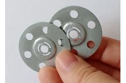 China 35mm Metal Insulation Discs Tile Backer Fixing Washer With Plasterboard Screws supplier