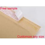 Recyclable Kraft Paper Bubble Mailers Shipping Envelopes Yellow Sealed Bubble Wrap Pouches for sale